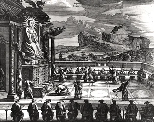 Eine buddhistische Zeremonie aus 
